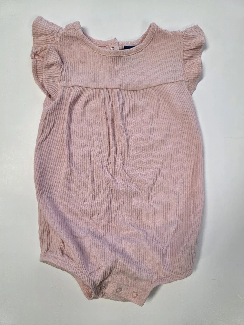 Old Navy Light Pink Ribbed Baby Onesie